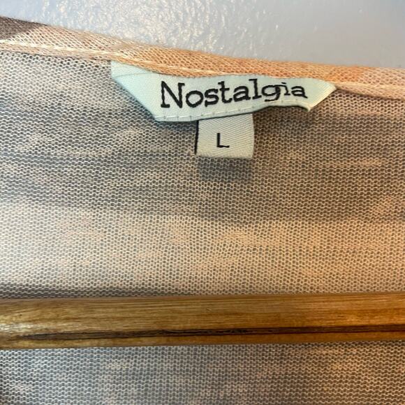 Like New! Nostalgia Striped Dolman Blouse Womens Large - Picture 4 of 9